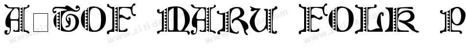 a-tof maru folk pro字体转换